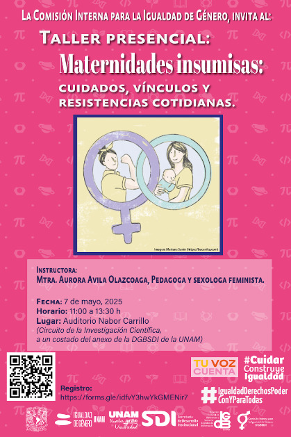 Cartel promocional. Maternidades insumisas: cuidados, vínculos y resistencias cotidianas.